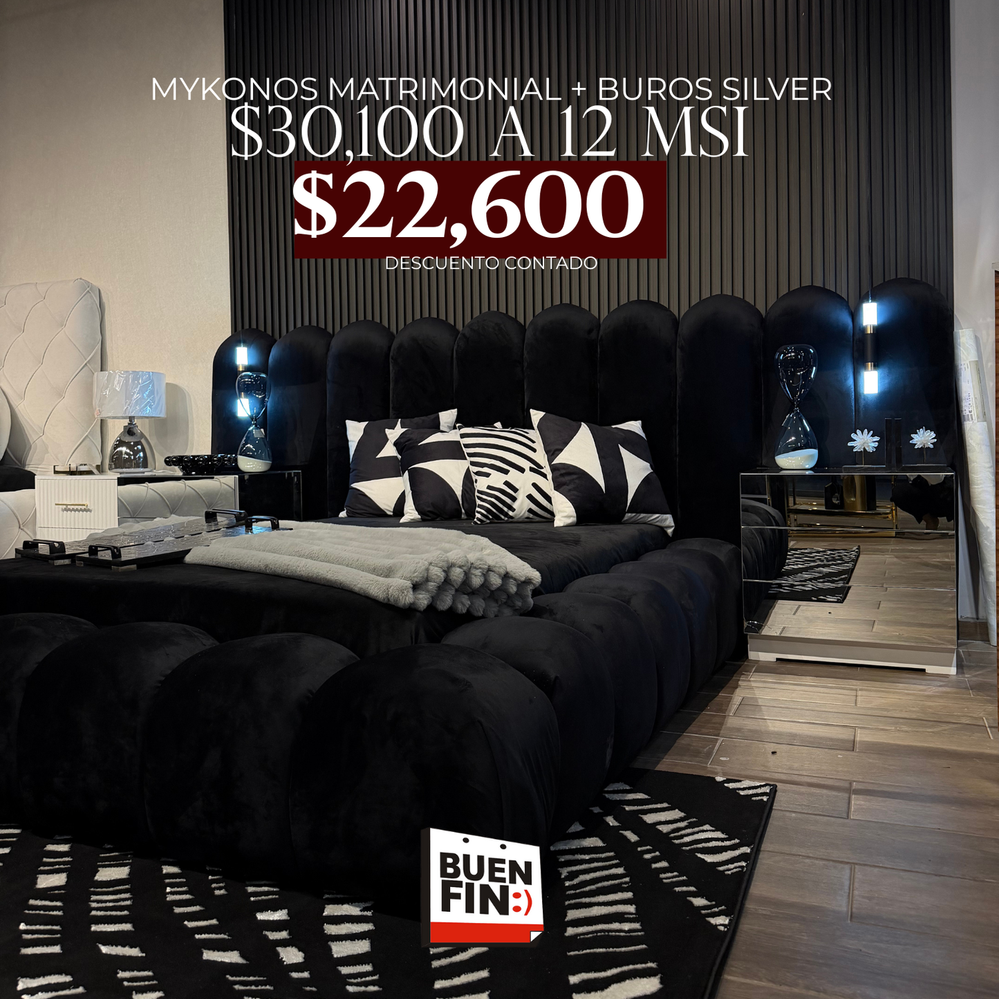 Recamara Mykonos + Buros Silver