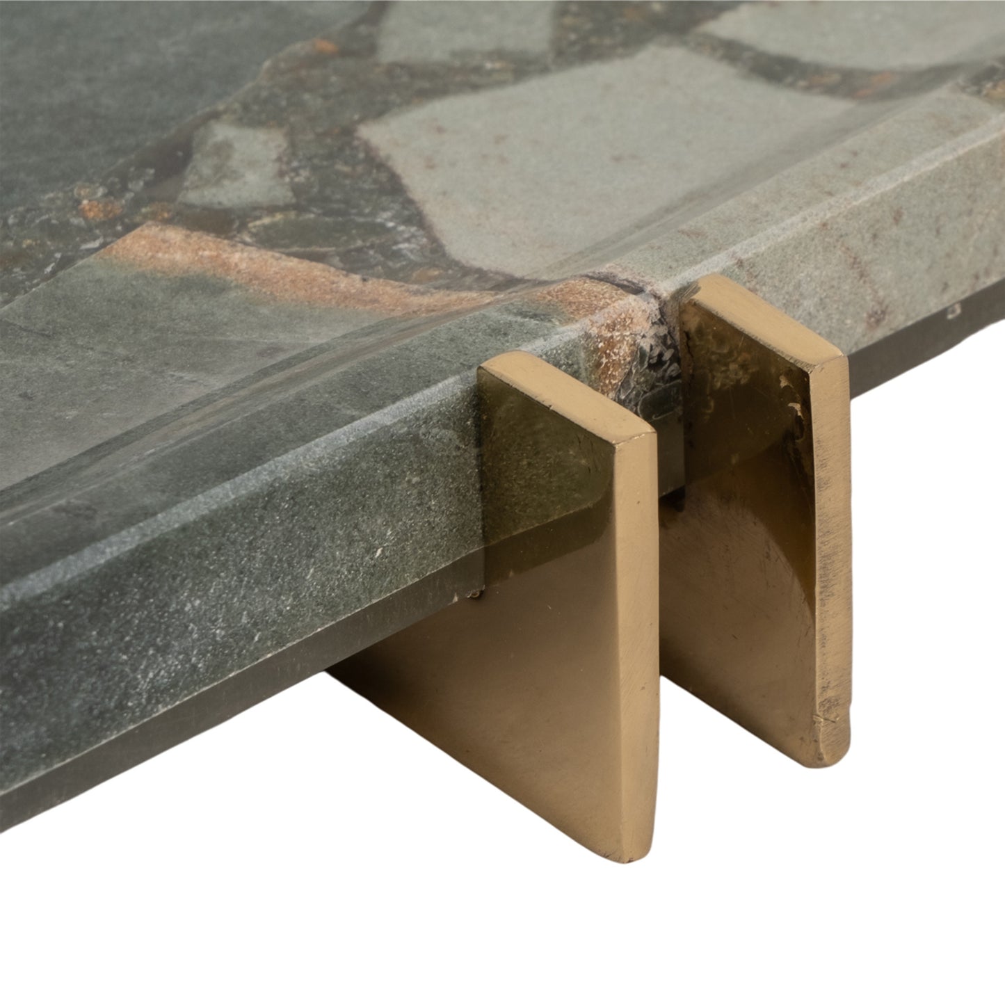 Charola Marmol Verde Gold